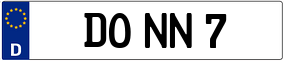 Trailer License Plate